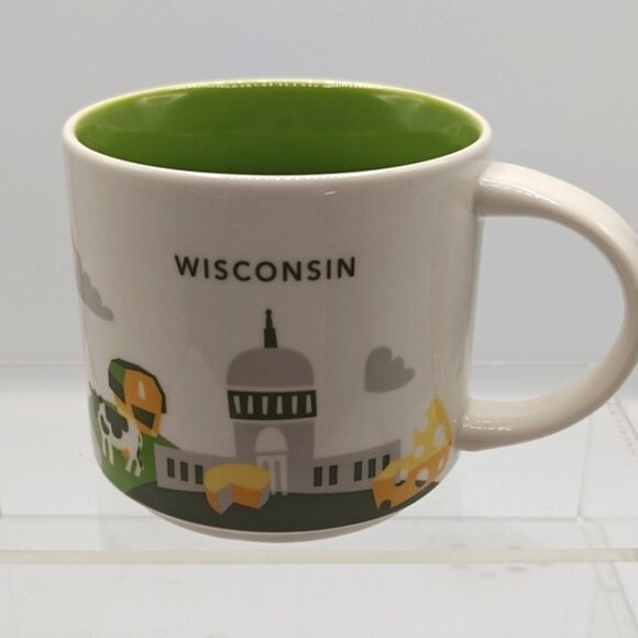 Wisconsin Starbucks You Are Here Collection 14oz Coffee Mug - Picture 1 of 6